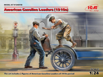 ICM 1:24 24018 American Gasoline Loaders (1910s)(2 figu