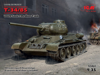 ICM 1:35 35367 T-34-85, WWII Soviet Medium Tank