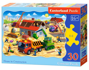 # Castorland  B-03686-1 House in Construction,Puzzle 30 Teile