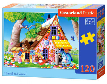 Castorland  B-13333-1 Hansel and Gretel, Puzzle 120 Teile