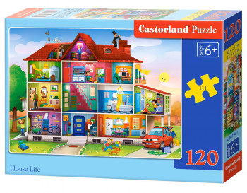 Castorland  B-13548-1 House Life Puzzle 120 Teile