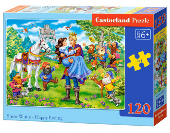 Castorland  B-13463-1 Snow White-Happy Ending,Puzzle 120 Teile