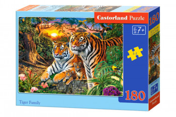 Castorland  B-018482 Tiger Family Puzzle 180 Teile