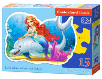 Castorland  B-015160 Little Mermaid, Puzzle 15 Teile