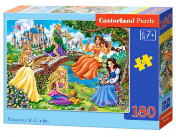 Castorland  B-018383 Princesses in Garden, Puzzle 180 Teile