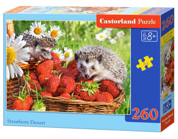 Castorland  B-27484-1 Strawberry Dessert, Puzzle 260 Teile