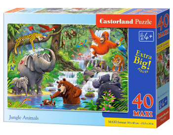 Castorland  B-040315-1 Jungle Animals, Puzzle 40 Teile maxi