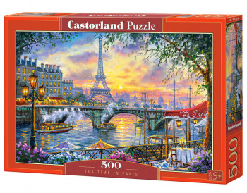 Castorland  B-53018 Tea Time in Paris, Puzzle 500 Teile