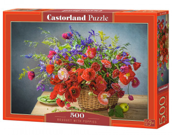 # Castorland  B- 53506 Bouquet with Poppies, Puzzle 500 Teile