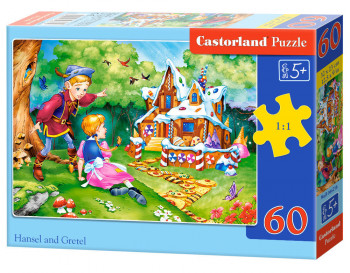 Castorland  B-066216 Hansel & Gretel , Puzzle 60 Teile