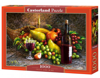 Castorland  C-104604-2 Fruit and Wine, Puzzle 1000 Teile
