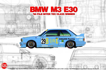 NUNU-BEEMAX 1:24 PN24019 BMW M3 E30 '90 FUJI INTER TEC CLASS WINNER