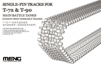MENG-Model 1:35 SPS-029 Single-Pin Tracks for T-72 & T-90 Main Battle Tanks(Cement-Free workable