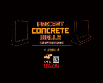 MENG-Model 1:35 SPS-031 Precast Concrete Walls (resin)