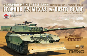 MENG-Model 1:35 TS-041 Canadian Main Battle Tank Leopard C2 MEXAS w/Dozer Blade
