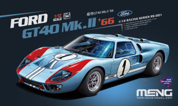 MENG-Model 1:12 RS-001 Ford GT40 Mk.II 66 (Pre colored Edition)