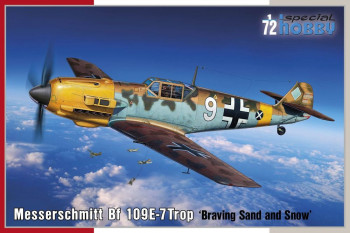 Special Hobby 1:72 100-SH72462 Messerschmitt Bf 109E-7Trop Braving Sand and Snow