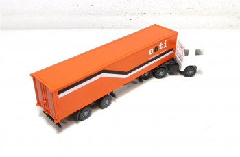 Wiking H0 1/87 520 (2) SCANIA Containersattelzug ceti international movers OVP