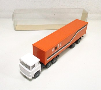 Wiking H0 1/87 520 (2) SCANIA Containersattelzug ceti international movers OVP