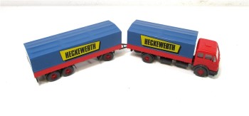 Wiking H0 1/87 455 MB 1632 Pritschenfernlastzug Heckewerth in OVP