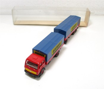 Wiking H0 1/87 455 MB 1632 Pritschenfernlastzug Heckewerth in OVP