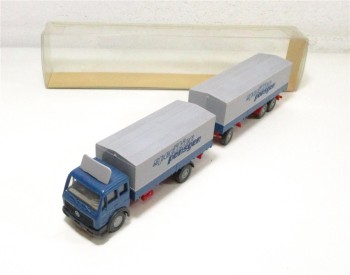 Wiking H0 1/87 455 MB 1632 Pritschenfernlastzug Spedition Ponsgen in OVP