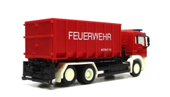 Modellauto H0 LKW Herpa MAN TGA Abrollcontainer Feuerwehr 