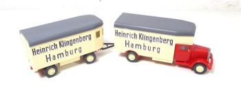 Wiking H0 1/87 84526 Mercedes L 2500 Möbellastzug Heinrich Klingenberg in OVP