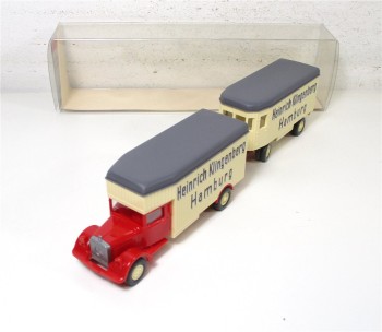 Wiking H0 1/87 84526 Mercedes L 2500 Möbellastzug Heinrich Klingenberg in OVP