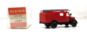Modellauto H0 LKW Wiking Opel 39 LGF Feuerwehr OVP