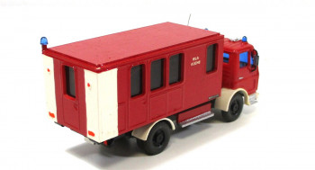 Automodell H0 Wiking MB Absetzcontainer Küche Feuerwehr gesupert/lackiert