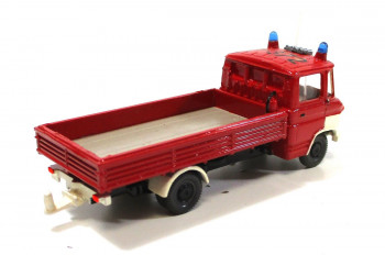 Automodell H0 Wiking MB Pritschenwagen Feuerwehr 