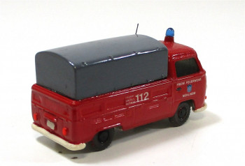 Automodell H0 (7) Wiking VW Transporter Pritschenwagen Feuerwehr 