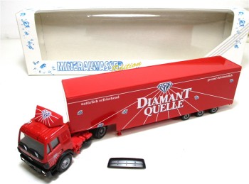 Herpa H0 1/87 LKW MB Jumbo Sattelauflieger Diamant Quelle OVP (5176g)