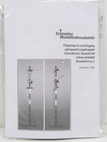 Schneider H0 2402-B LED DB  Zweiflügeliges Flachmastsignal - Bausatz
