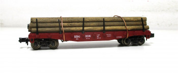 Arnold N (2) US-Güterwagen Rungenwagen RDG 91306 mit Ladung (5655H)