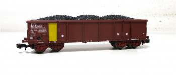 Roco N 25196 offener Güterwagen Hochbordwagen mit Kohle 534 5 644-7 SNCF (5897H)