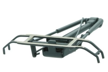 Einholmstromabnehmer H0 für die moderne E-LOK. Zb. Für BR 103 und BR 101. Lackiert RAL 7012 grau.