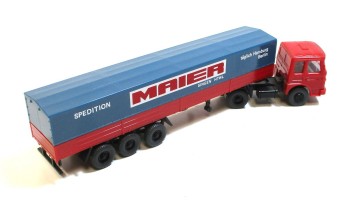 Wiking H0 1/87 MAN Pritschensattelzug Spedition Maier o. OVP 