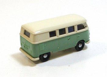 Brekina H0 1/87 VW T1b Bus mint / weiß
