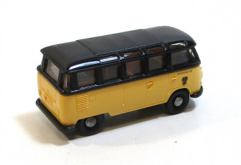 Brekina H0 1/87 VW T1b Bus Österreischiche Post schwarz / gelb