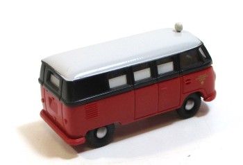 Brekina H0 1/87 VW T1b Bus Städtische Berufsfeuerwehr schwarz / rot