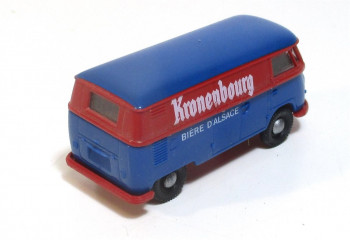 Brekina H0 1/87 VW T1 Kasten KRONENBOURG - rot/blau