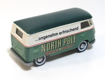 Brekina H0 1/87 VW T1 Kasten NORTH POLE - grün/weiß