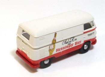 Brekina H0 1/87 VW T1 Kasten Henninger Bier - weiß/rot