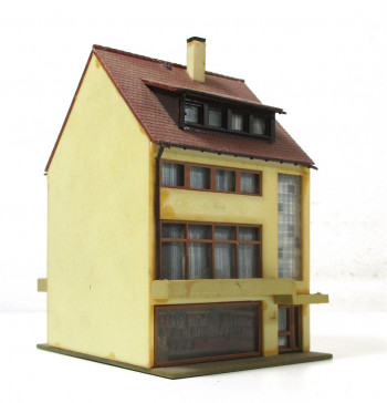 Fertigmodell Spur N Kibri Stadthaus Geschäftshaus (HN-1050h)