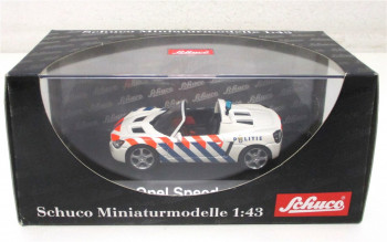 Modellauto 1:43 Schuco 04580 Opel Speedster Politie NL OVP (5309h)