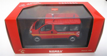 Modellauto 1:43 Norev 518052 Renault Trafic Bus Pompiers OVP (5141h)