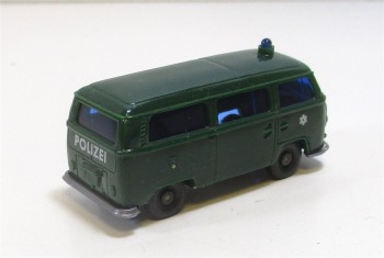 Wiking H0 1/87  VW T2 Polizei grün o. OVP 