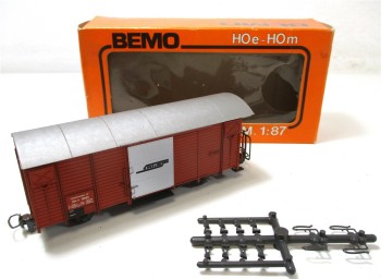 BEMO H0e 2261 Bahndienstwagen Xk-v 9091 RhB OVP (1984h)